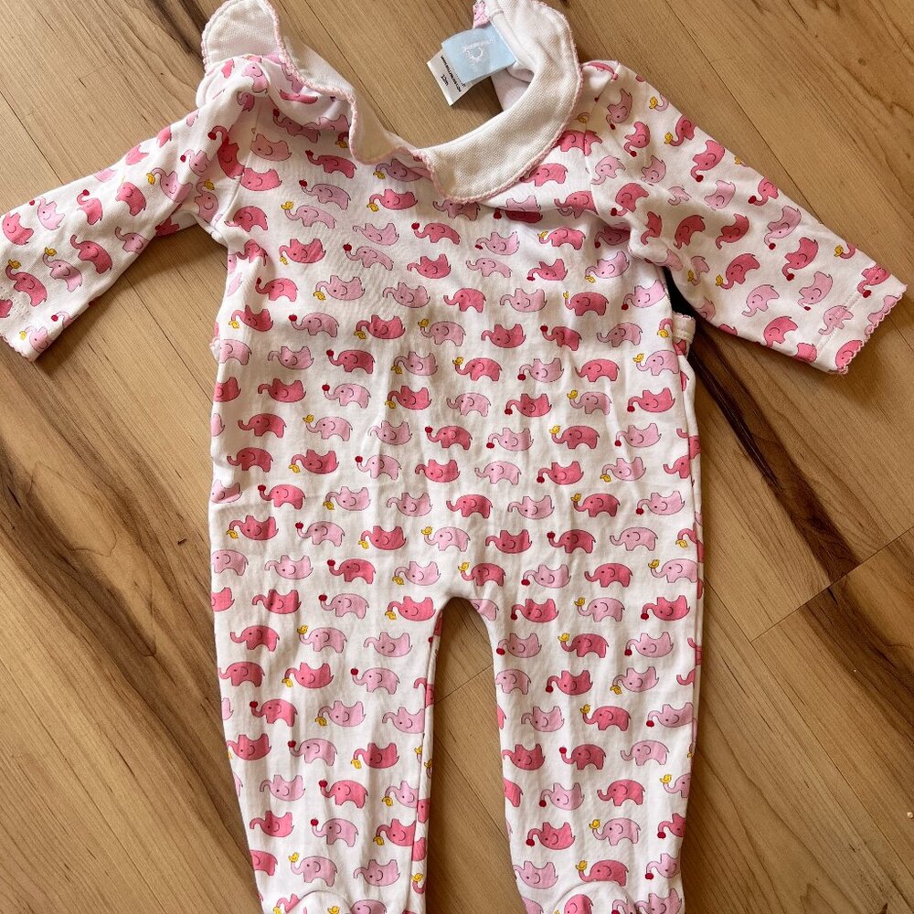 Bella Bliss Pink Footie Pajamas 12 months